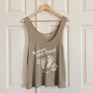 Wildfox Remove Your Shoes Tank - NWT